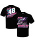 Фото #1 товара Men's Black Alex Bowman Blister T-shirt