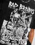 COLLUSION Unisex License Bad Brains t-shirt in black Черный, 2XS - фото #4