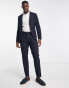 Фото #8 товара Selected Homme slim fit wool mix suit jacket in navy
