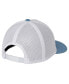 Men's White, Blue Surf Warning Adjustable Hat