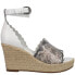 Фото #1 товара Matisse Roma Snake Espadrille Wedge Womens White Casual Sandals ROMA-WHX