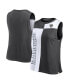 ფოტო #1 პროდუქტის Women's Black, White Distressed Las Vegas Raiders Script Color Block Tank Top