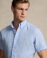 Фото #3 товара Men's Short-Sleeve Linen Button-Up