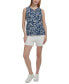 ფოტო #4 პროდუქტის Women's Cotton Abstract-Print Tank Top