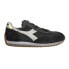 Фото #1 товара Diadora Equipe H Dirty Stone Wash Evo Lace Up Mens Black Sneakers Casual Shoes