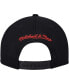 Фото #4 товара Men's Black, White Chicago Bulls Hardwood Classics Wear Away Visor Snapback Hat