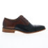 Фото #1 товара La Milano Wes A120096 Mens Black Leather Oxfords & Lace Ups Cap Toe Shoes