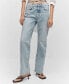 ფოტო #3 პროდუქტის Women's Mid-Rise Straight Jeans