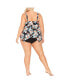 Фото #3 товара Plus Size Sharkbite Tankini Top