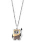 Multicolor Diamond Ewok 18" Pendant Necklace (1/5 ct. t.w.) in Sterling Silver & Gold-Plate