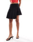 Фото #1 товара ASOS DESIGN tailored asymmetric pleated mini skirt in black