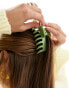 ASOS DESIGN XL hair claw clip in sage