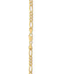 ფოტო #3 პროდუქტის Figaro Link Chain 18" Necklace (4-1/3mm) in 18k Gold-Plated Sterling Silver