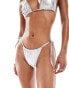 Фото #4 товара COLLUSION bikini bottom co-ord in silver