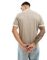 Farah clive t-shirt in beige 2XL - фото #4