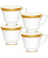 Фото #1 товара Crestwood Gold Set of 4 Cups, Service For 4