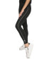 ფოტო #5 პროდუქტის Sport Women's High-Waist Rhinestone-Stripe Logo Leggings