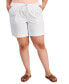 ფოტო #1 პროდუქტის Plus Size Cotton Drawstring Pull-On Shorts, Created for Macy's