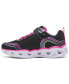 Little Girls Heart Lights - Retro Hearts Light-Up Fastening Strap Casual Sneakers from Finish Line