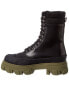 Фото #2 товара Ganni Quilted Nylon & Leather Combat Boot Women's Black 35