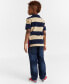 Little Boys Colorblocked Stripe Polo Shirt