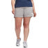 Фото #1 товара Шорты спортивные женские adidas Essentials Plus Badge of Sport серого цвета, размер 3X-Large