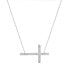 ფოტო #4 პროდუქტის 241 WEAR IT BOTH WAYS Diamond Cross Pendant Necklace (1/2 ct. t.w.) in 14k White