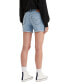 ფოტო #2 პროდუქტის Women's Mid Rise Mid-Length Stretch Shorts