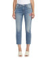 Фото #1 товара Women's Ruby Mid Rise Straight Cropped Jeans