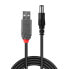 Фото #2 товара Lindy Adapter Cable USB A male - DC 5.5/2.1 mm male - 1.5 m - USB A - DC - USB 2.0 - Male/Male - Black