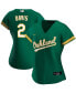 Фото #1 товара Women's Khris Davis Green Oakland Athletics Alternate Replica Player Jersey