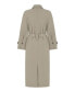 ფოტო #3 პროდუქტის Women's Double-Breasted Oversized Trench Coat