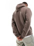 Фото #7 товара adidas Originals graphic hoodie in earth brown