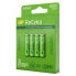 GP Battery NiMH rechargeable batteries 12065AAAHCE-C4 - 650 mAh - Nickel-Metal Hydride (NiMH) - AAA - 1.2 V - Green - 4 pc(s)