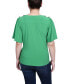 ფოტო #2 პროდუქტის Women's Short Sleeve Wrap Top