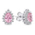 Фото #2 товара Charming silver jewelry set with zircons SET226WP (earrings, pendant)