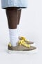 Фото #5 товара Вельветовые кроссовки с цветными деталями ZARA