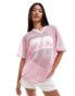 Фото #4 товара Miss Selfridge open mesh football t-shirt in pink