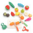 Фото #1 товара Деревянные овощи и фрукты ROBIN COOL Мультицветные игрушки с методикой Монтессори