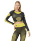 Фото #1 товара adidas 294340 Women's Truestrength Seamless Long Sleeve Crop Black/Yellow/ XL