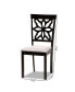 Фото #5 товара Samwell Modern and Contemporary Fabric Upholstered 2 Piece Dining Chair Set
