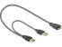 Фото #2 товара Тип товара: Разъем Delock Кабель USB A - Micro-USB B 0.2 м USB 3.2 Gen 1 (3.1 Gen 1) Male/Male Серый