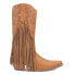 Dingo Hoedown Fringe Snip Toe Cowboy Womens Brown Casual Boots DI175-255 6 - фото #1