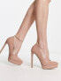 Madden Girl Lidia platform pointed heeled shoes in beige