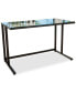 Фото #1 товара Connelly Clear Tempered Glass Computer Desk