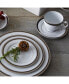 Фото #3 товара Austin Platinum Set of 4 Bread Butter and Appetizer Plates, Service For 4