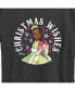 ფოტო #3 პროდუქტის Air Waves Trendy Plus Size Disney Tiana Christmas Wishes Graphic T-shirt