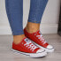 Low textile sneakers NEWS W EVE8D red