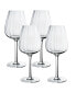 Rose Garden Red Wine Glass, Set of 4