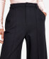 Фото #4 товара Women's High-Leg Wide-Leg Seamed Ponte Pants, Created for Macy's